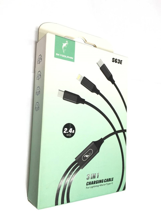 خرید کابل تبدیل USB به microUSB/لایتنینگ/USB-C